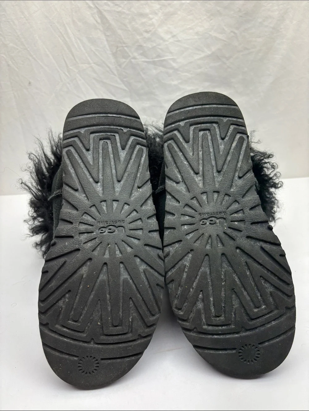 UGG Australia Mongolian Fur short boots, SZ 5, box 19